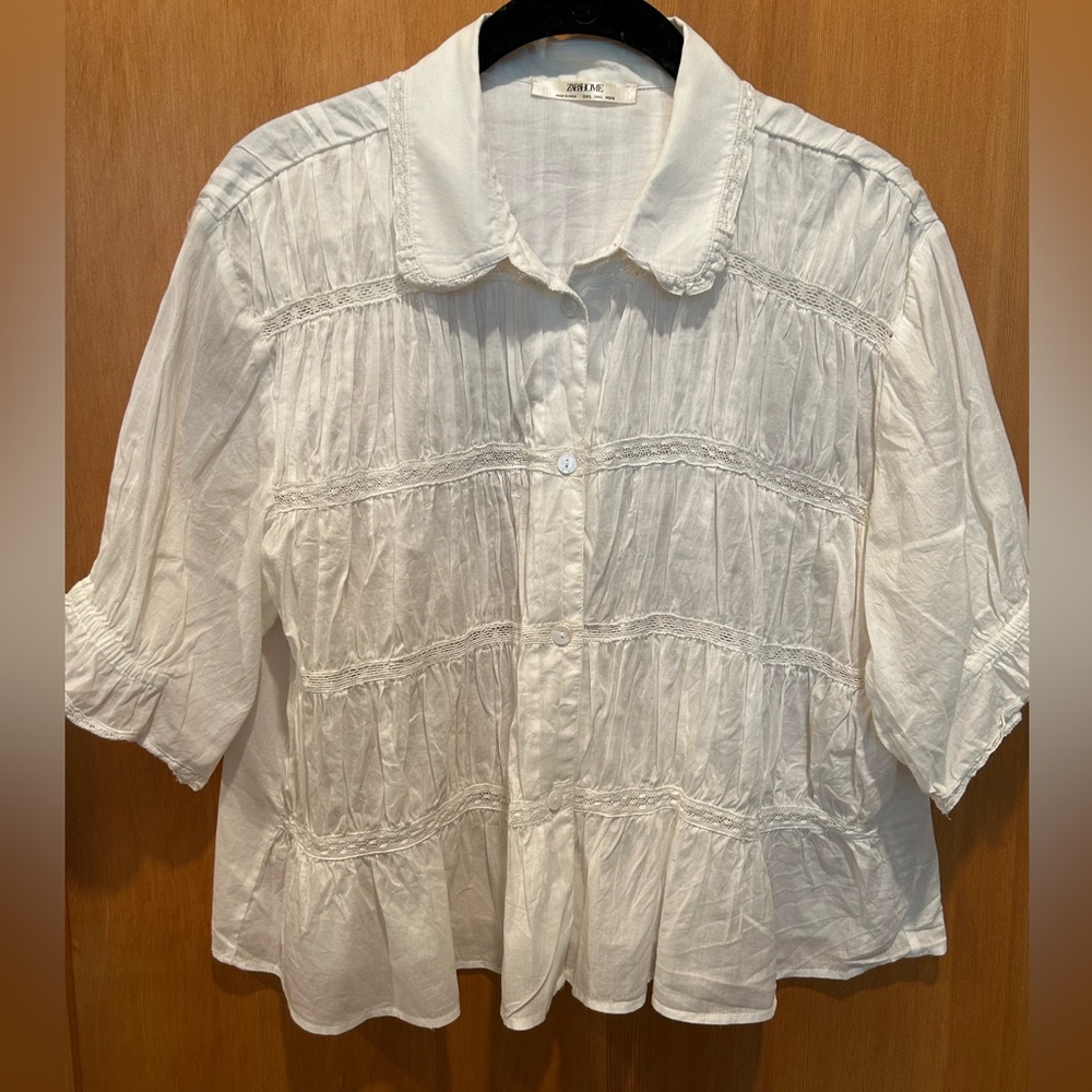 Zara home cotton blouse